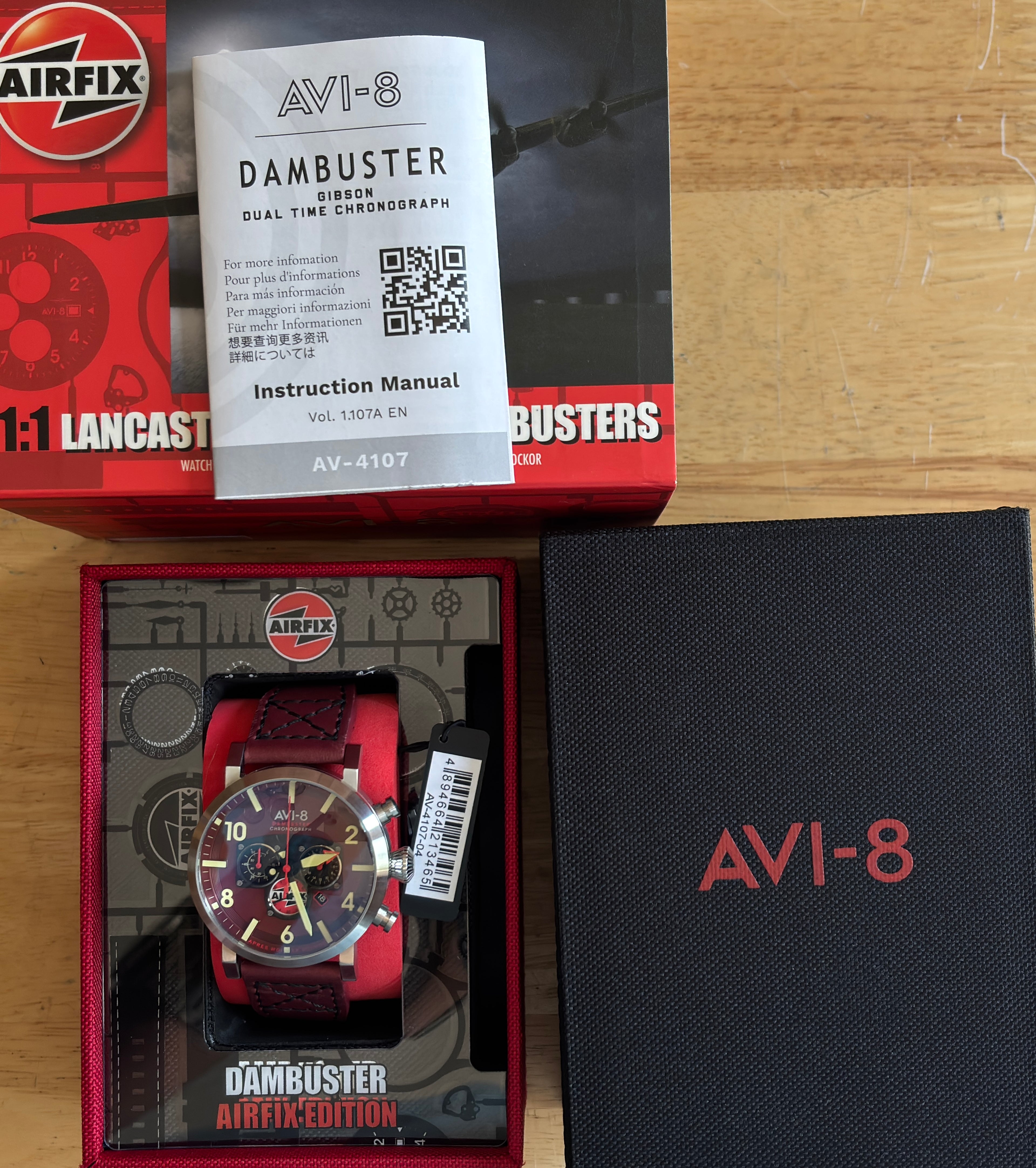 z(consignment) Gibson Dual Time Chronograph Airfix Edition - Dambuster  Avi-8